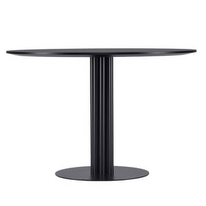 Primus-ruokapöytä, musta, ⌀ 128 cm